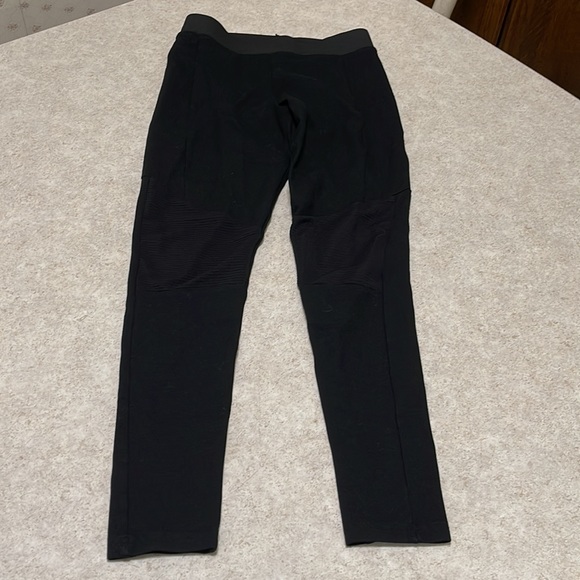 TOPSHOP BLACK MOTO LEGGINGS - Picture 6 of 8